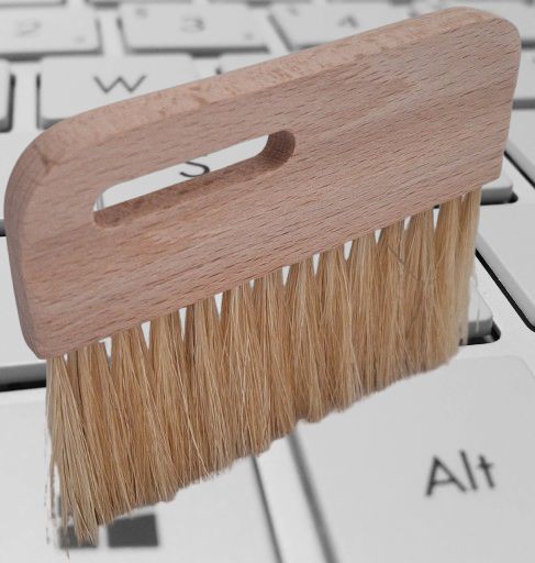 Tastatur - Reinigungsbürste mit echtem Rosshaar