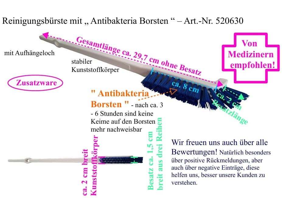 Details zu unserer antibakteriellen Reinigungsbürste